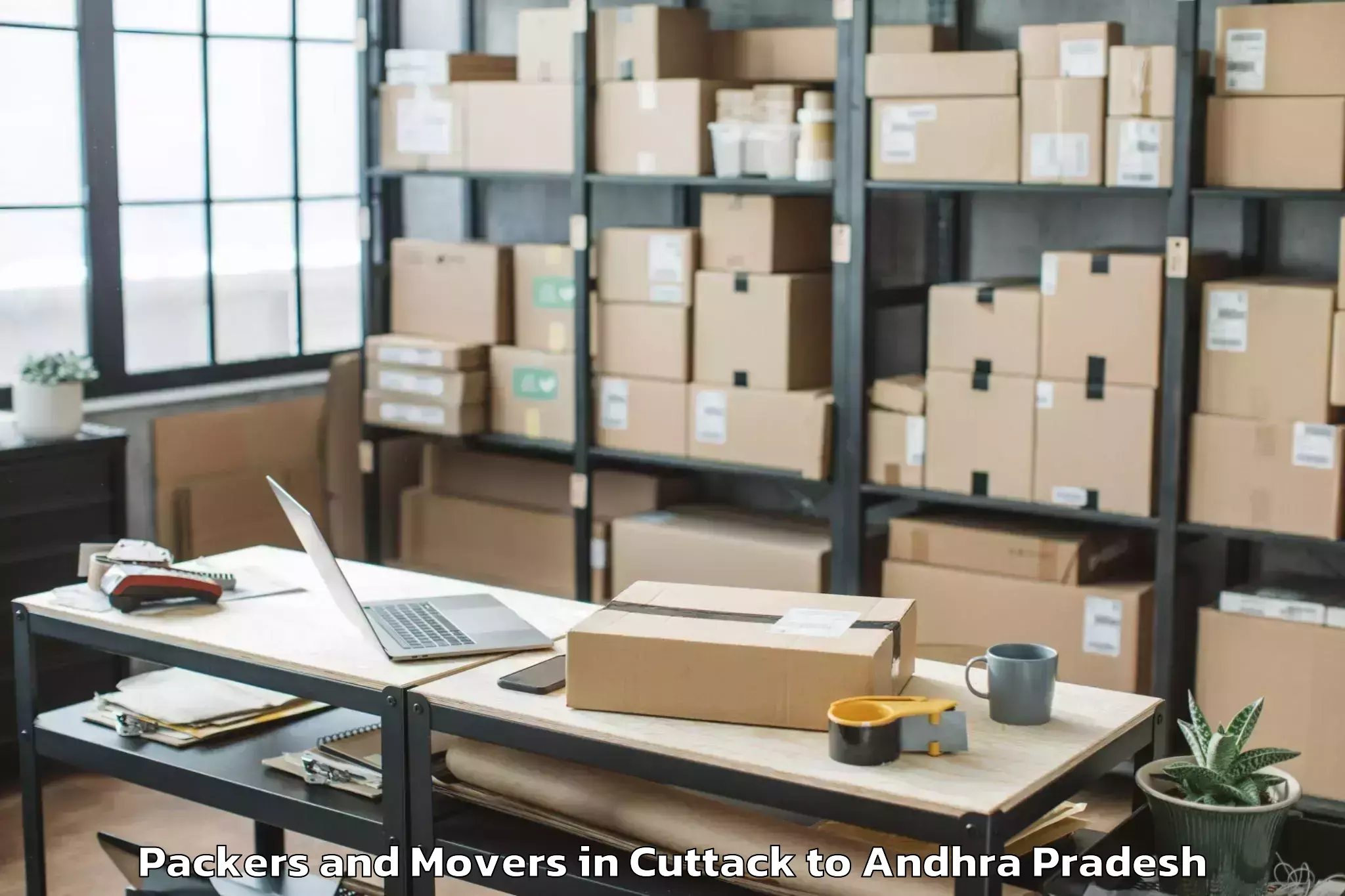 Top Cuttack to Garugubilli Packers And Movers Available